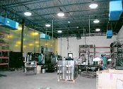Air cleaners filter the air of weld smoke.