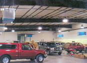 Air cleaners filter metal grinding & filler dust.